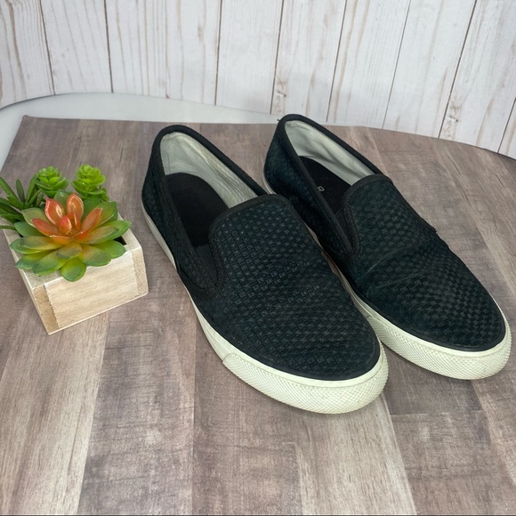 Sperry Shoes - Sperry Women’s Seaside Emboss Suede Black - Size: 9